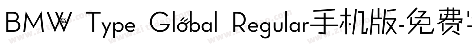 BMW Type Global Regular手机版字体转换
